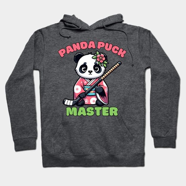 Ice hockey panda Hoodie by Japanese Fever